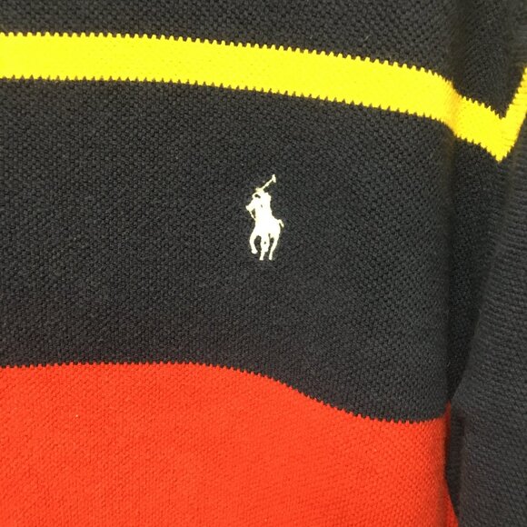 Vintage Polo Ralph Lauren Rugby Striped Polo 3XLT - Picture 5 of 14